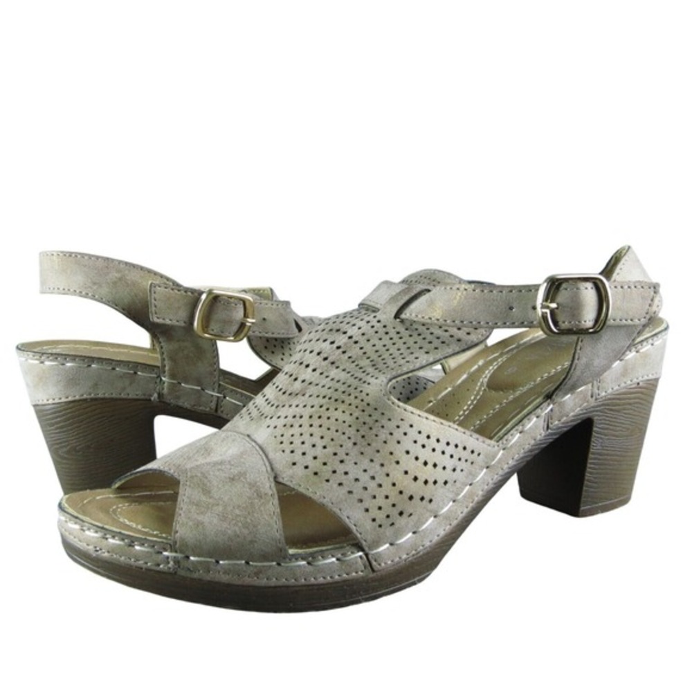 Spring Step Women's Gladiator Brown Synthetic Siz… - image 1